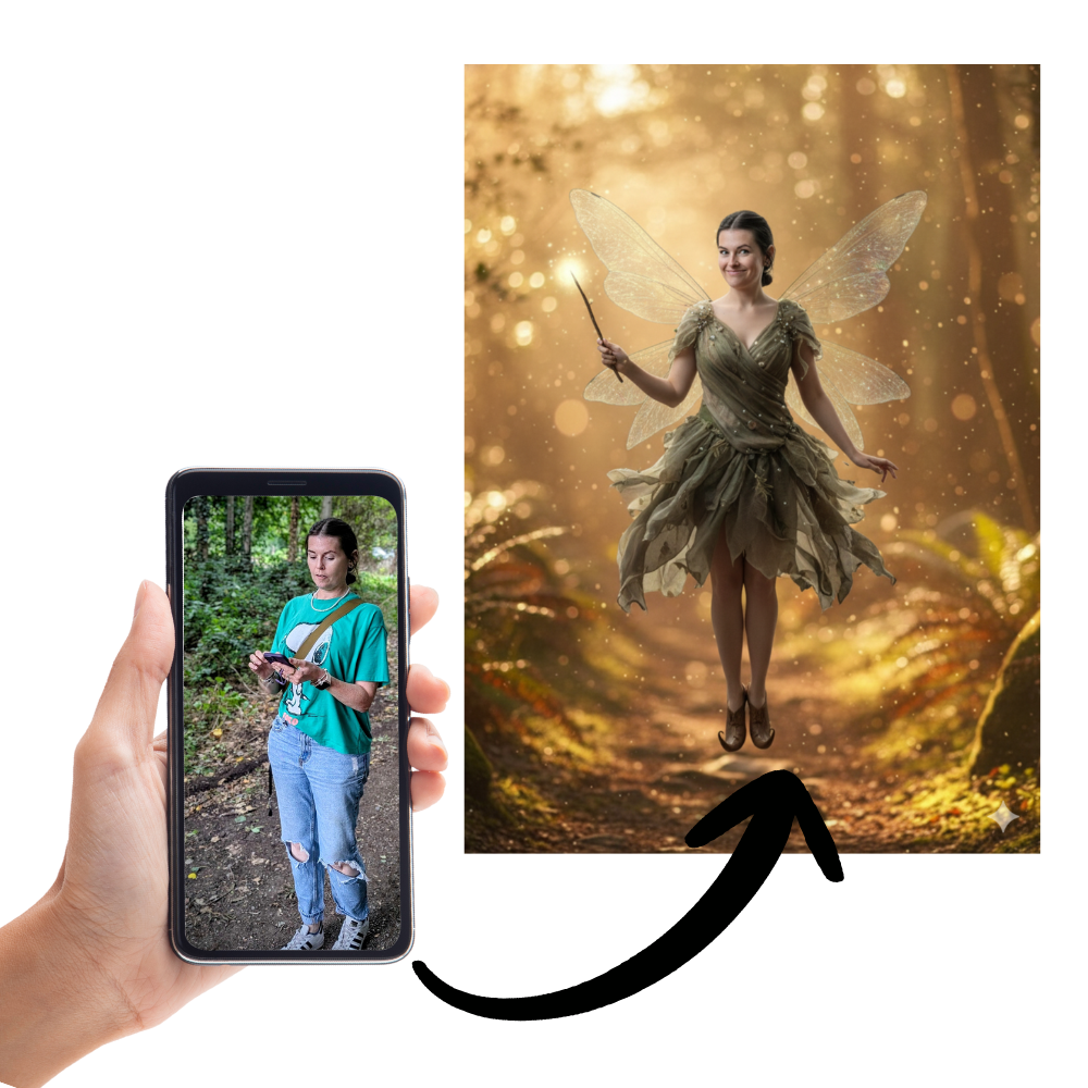 Fairy Poster | Turn a photo into a real fairy - A4 print. Unframed