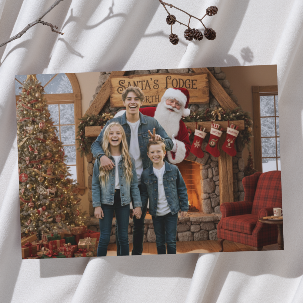 You and Santa | 5x7" Personalised Greetings Card