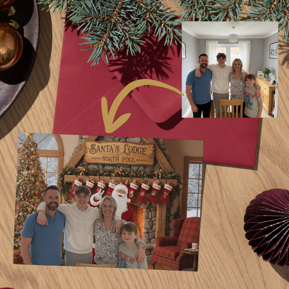 You and Santa | 5x7" Personalised Greetings Card