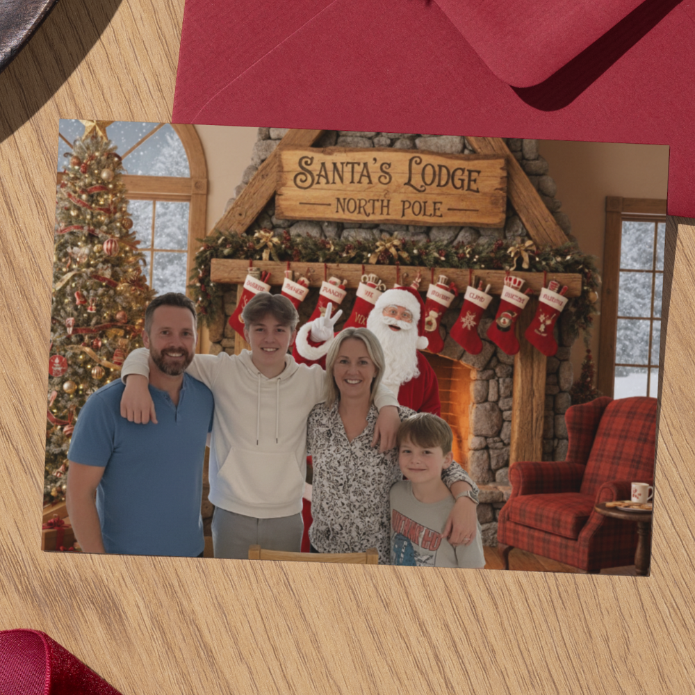 You and Santa | 5x7" Personalised Greetings Card